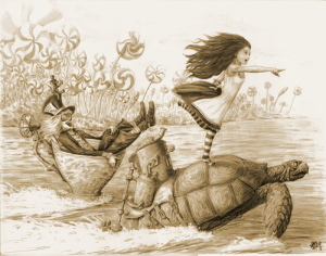 Mach Turtle Drawing Pencil Drawing from last year's fundraiser