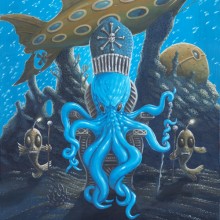 The Mighty Bloop 24×12 inch acrylic on board painting