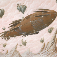Steampunk Art: The Hanging Gardens 18×12 inch signed limited Giclee on Canvas The Hanging Gardens 18×12 inch signed limited Giclee on Canvas