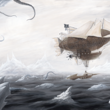 Steampunk Art: The Rescue 11×14 Open Edition Metallic The Rescue 11×14 Open Edition Metallic
