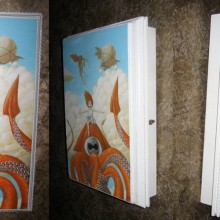 SomeDay I’ll Never Grow up Original Painting and Handcrafted Cabinet