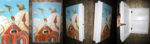 SomeDay I’ll Never Grow up Original Painting and Handcrafted Cabinet