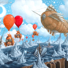Steampunk Art: Edge of Dreams Limited Edition Giclee on Canvas Edge of Dreams Limited Edition Giclee on Canvas
