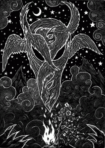 Rebirth – Five Flowing Firebirds – Limited Giclee