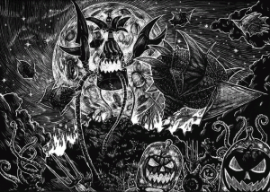 Attack from Planet Moon Limited Edition giclee on fine art rag paper