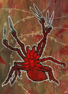 Weaving Spiders Come not Here limited Giclee